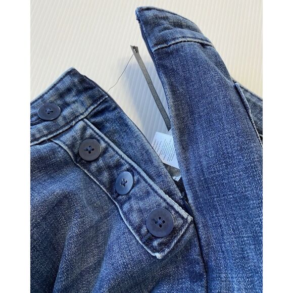 Talbots Women’s Wide Leg Jeans Size 8 (31x29.5) High Waist Sailor Side Zip - Picture 6 of 12
